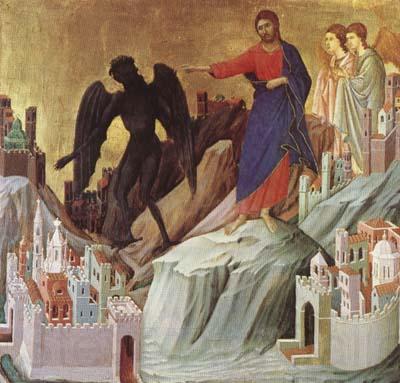 Duccio di Buoninsegna The Temptation of Christ on the Mountain (mk08)